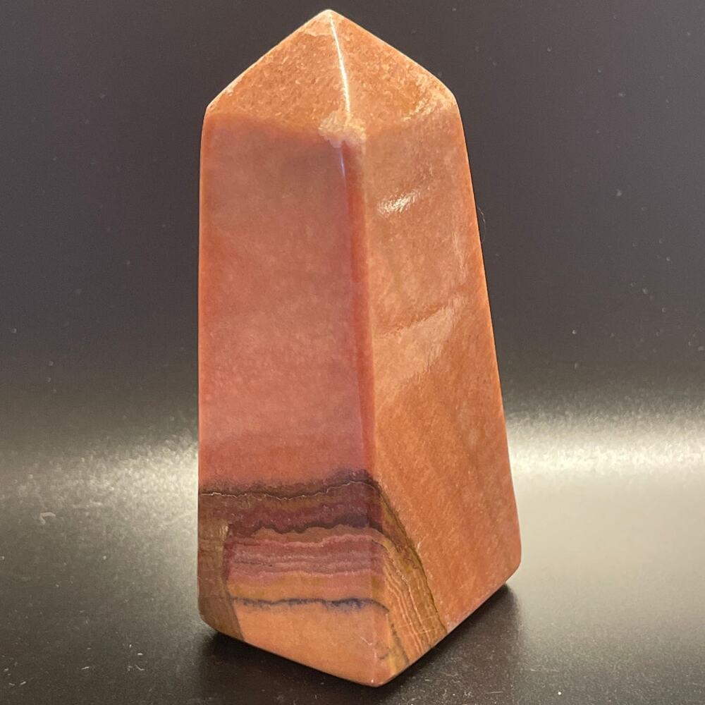 Pink Banded Agate Tower – Calm, Balance & Natural Beauty